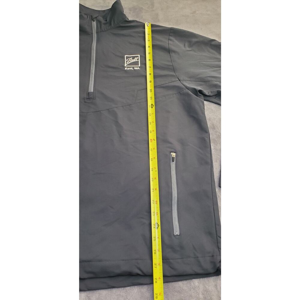 Nike Golf Sz L Men's 1/2-Zip Wind Shirts 578675-010 Black Long Sleeve C23-28 - Picture 2 of 9